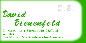 david bienenfeld business card